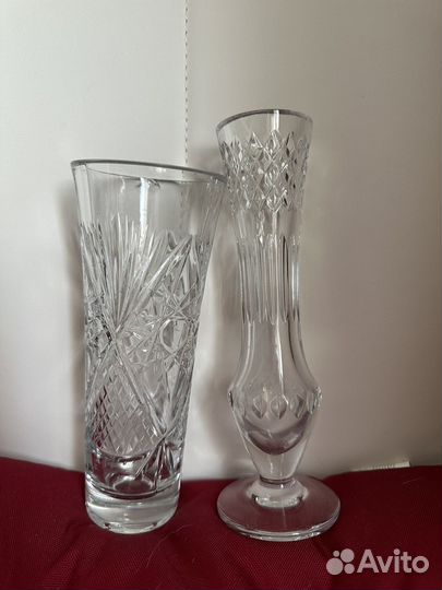 Ваза для фруктов богемия чсср хрусталь ваза