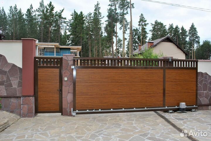 Откатные ворота в наличии