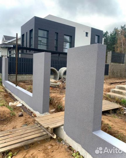 Опалубка для фундамента и монолитных заборов