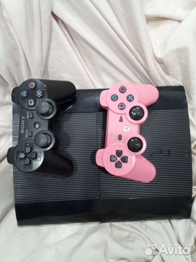 Sony playstation 3 super slim 500gb и 10 дисков