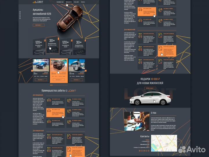 Создание сайта / лендинга / с админ панелью