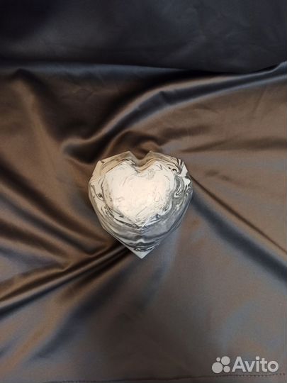 Шкатулка гипсовая сердце