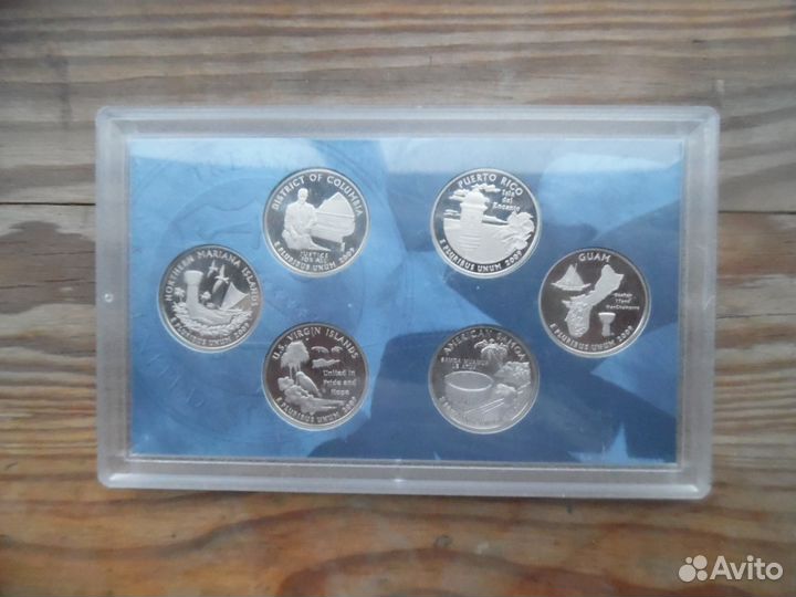 Годовые наборы США в блистере