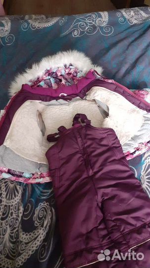Зимний комбинезон для девочки 86