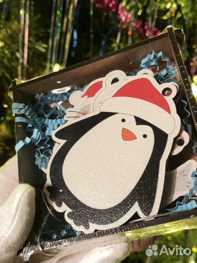 Деревянные Рождественские Игрушки на Елку