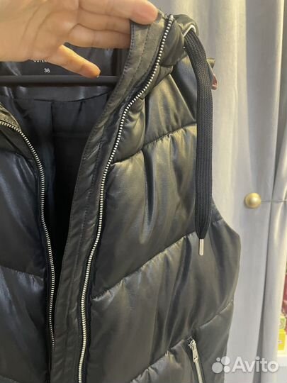 Жилет женский под кожу зима 46 раз новый