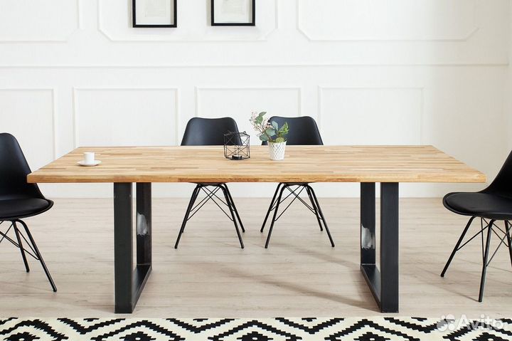 Офисный стол лофт в переговорную из дерева