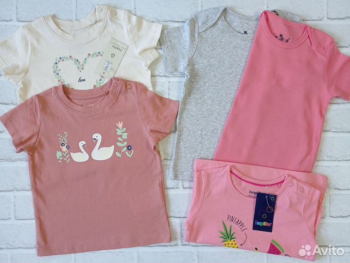 Футболки для девочки на рост 74 см
