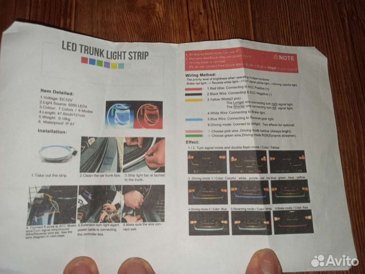 Светодиодная лента для авто