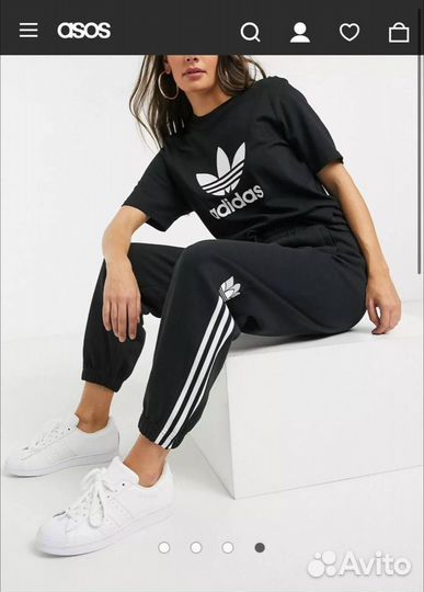 Adidas Originals 3D trefoil logo джоггеры