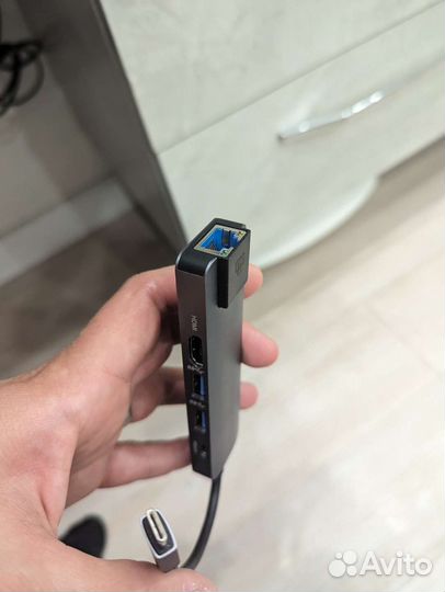 Адаптер USB type C hdmi LAN PD 3.0