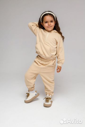 Костюм для девочек кофта + штаны 104-128