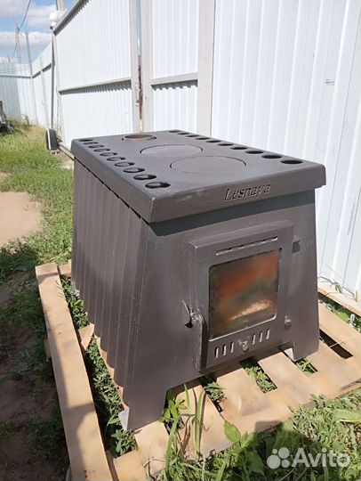 Печь дровяная отопительная бу