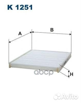 Фильтр салона ford fiesta 08- ford fiesta 08- K
