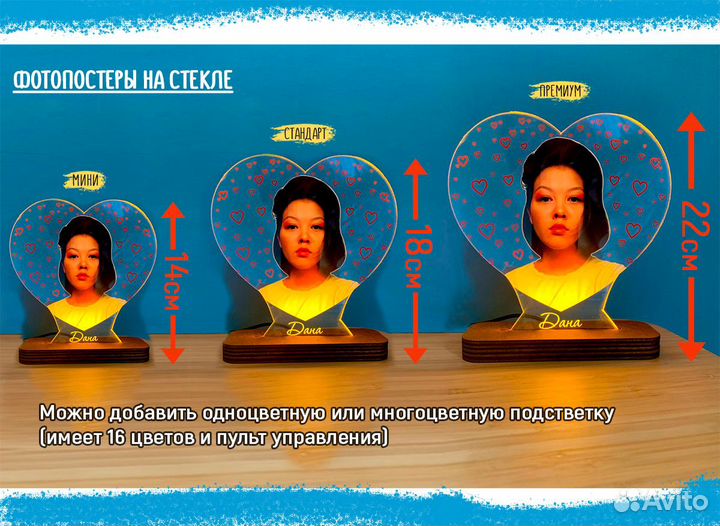 Постер рамка с фото на стекле art097