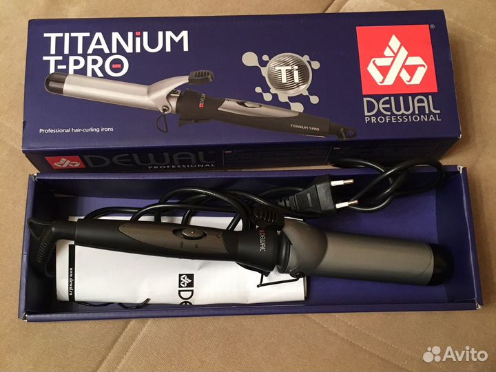 Плойка Dewal Titanium T-Pro титан-турмалин