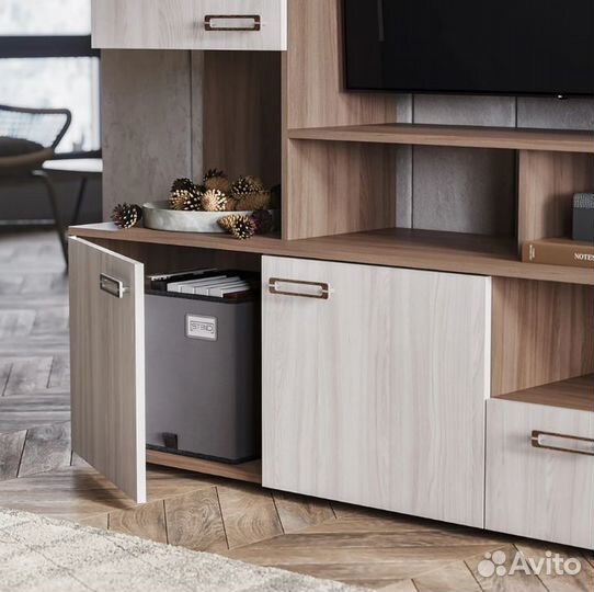 Гостиная Сиена 2,6м шимо темный+светлый, наличие