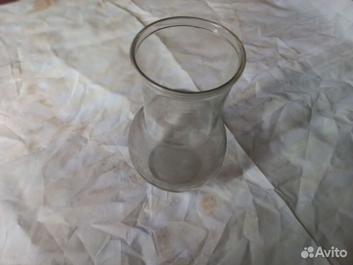 Крынка стеклянная, винтажная, интерьер