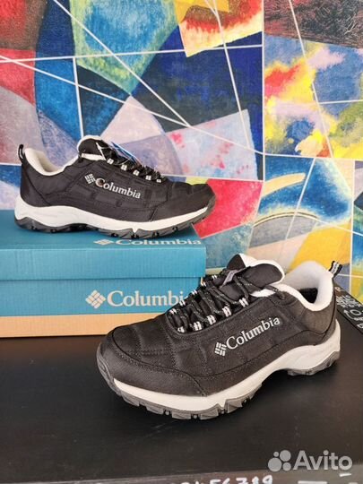 Кроссовки Columbia Black/Grey-2 (термо, зима)