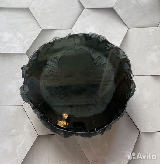 Пепельница Череп 1392 ручной работы светящаяся