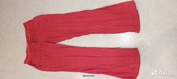 Льняные женские брюки. 46/48р. рост 169см. 3 шт