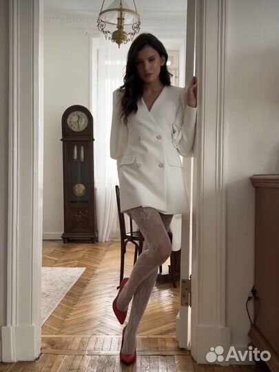 Платье белое на роспись 42-44