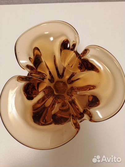 Ваза / пепельница цветное стекло винтаж