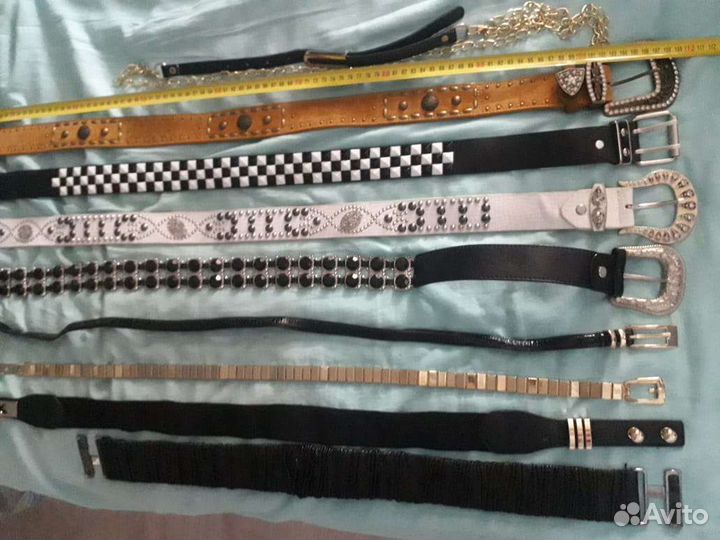 Ремни натуральная замша
