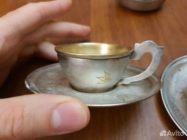 Набор столовой посуды из мельхиора