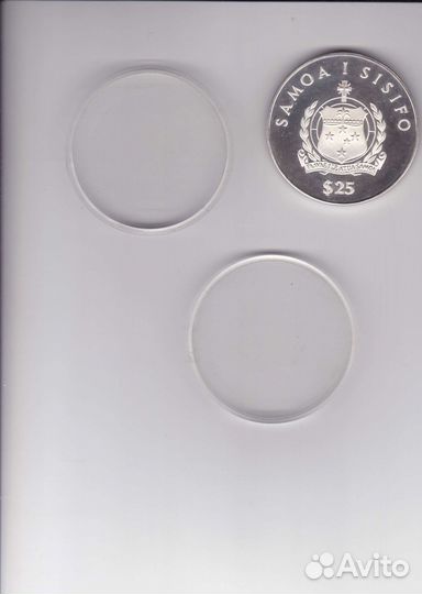 1986 Самоа Монета 25 тала Кон-Тики Ag Proof капсул