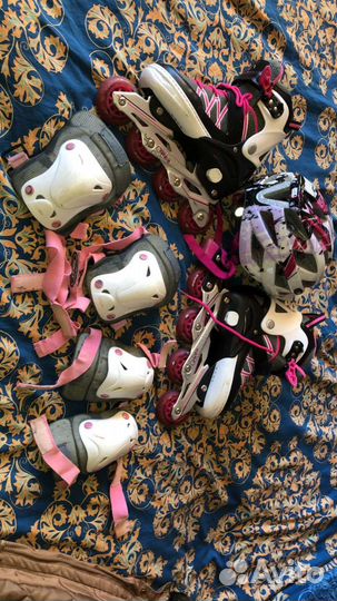 Роликовые коньки детские раздвижные