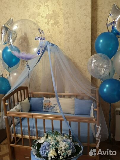 Балдахин, мобиль, держатель и бант