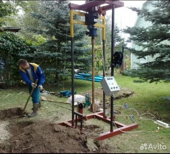 Скважина на воду без заезда. Бурение скважин Тюмень. Бурение без заезда на участок. Аппарат для бурения скважин.