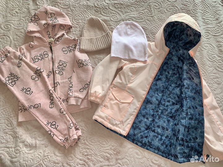 Шапка демисезон со снудом для девочки, Reserved