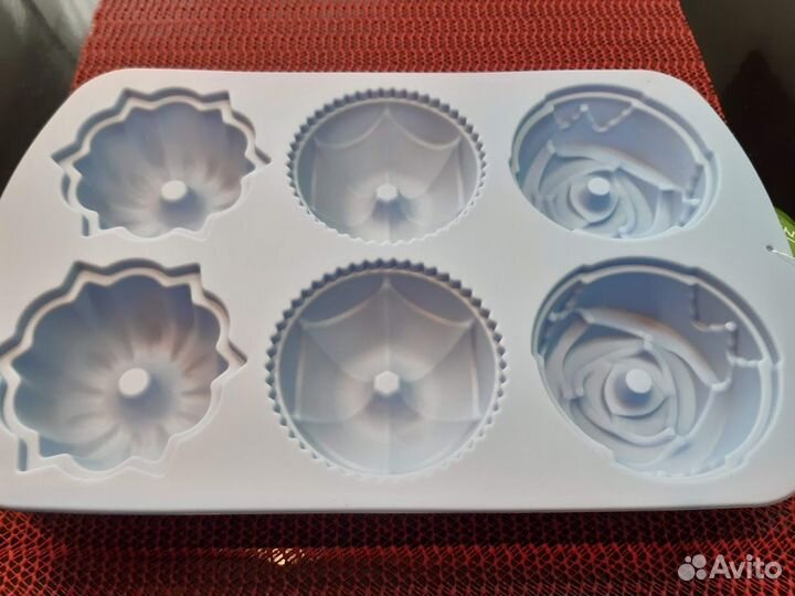 Форма для выпечки Цветочный микс (6 ячеек)