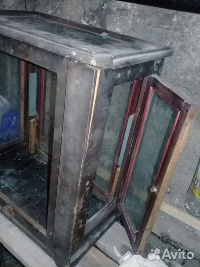 Антикварный ящик, аптечный. Старинный