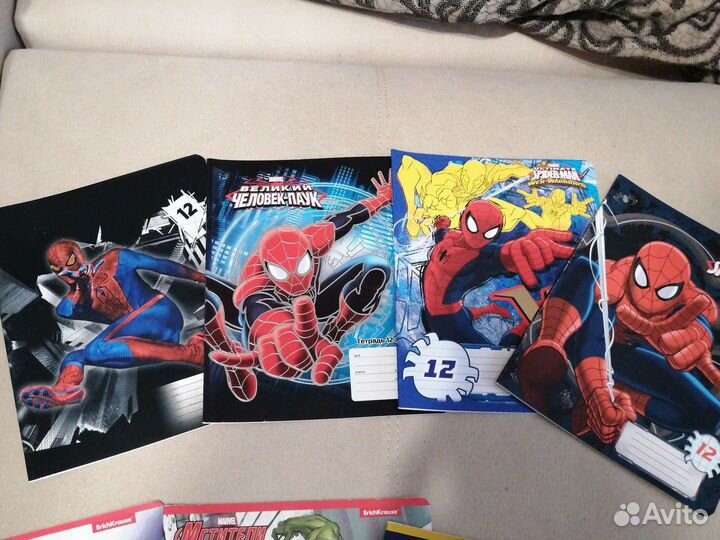 Человек-паук, марвел тетрадь 12 листов