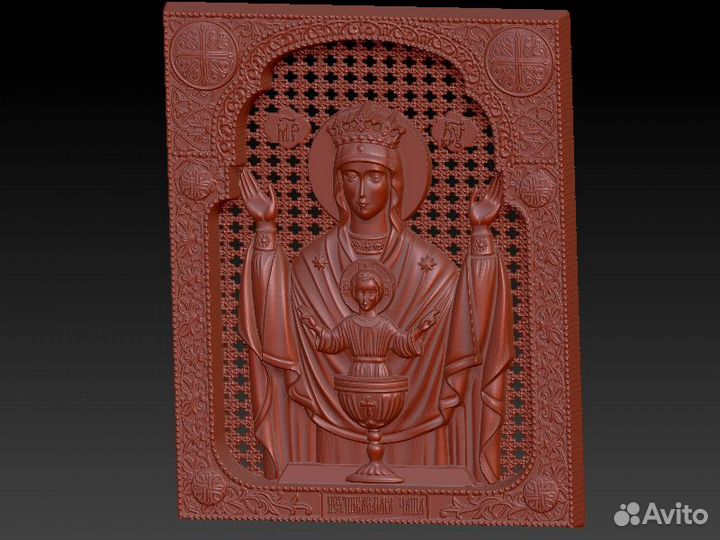 Коллекция STL моделей (иконы) для чпу фрезера