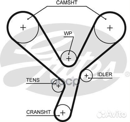 Комплект ремня грм PK-1365;KTB891;vkma
