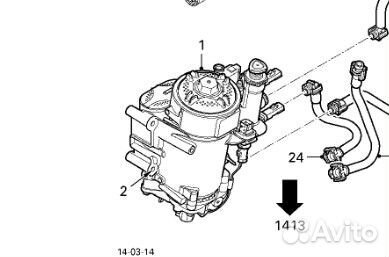 Корпус топливного фильтра Daf XF106