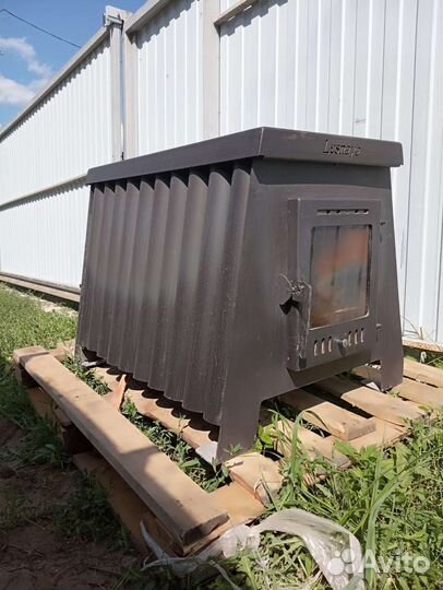 Печь дровяная отопительная бу