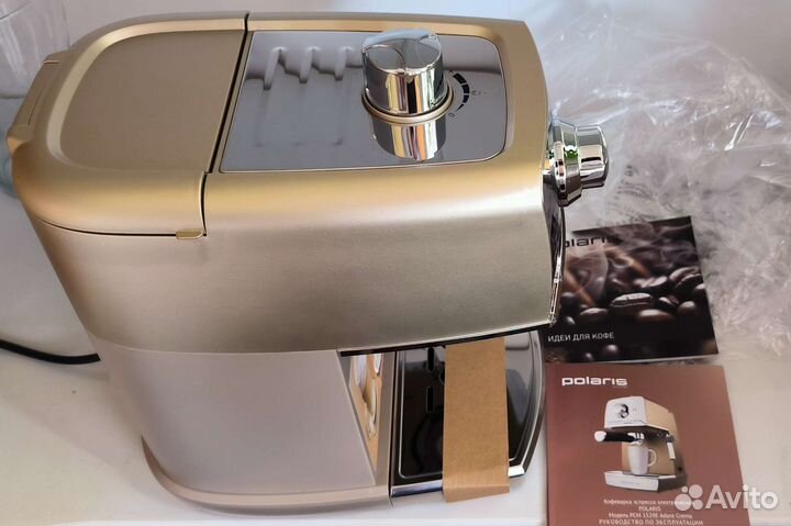 Кофеварка рожковая polaris 1529e