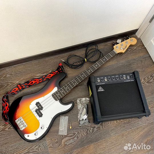 Бас гитара с комбиком комплект