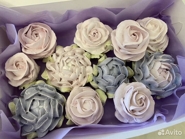 Зефирная мастерская, цветы из зефира