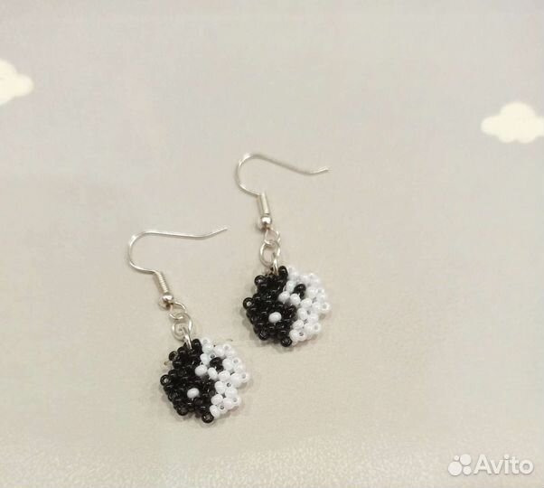 Серьги из бисера