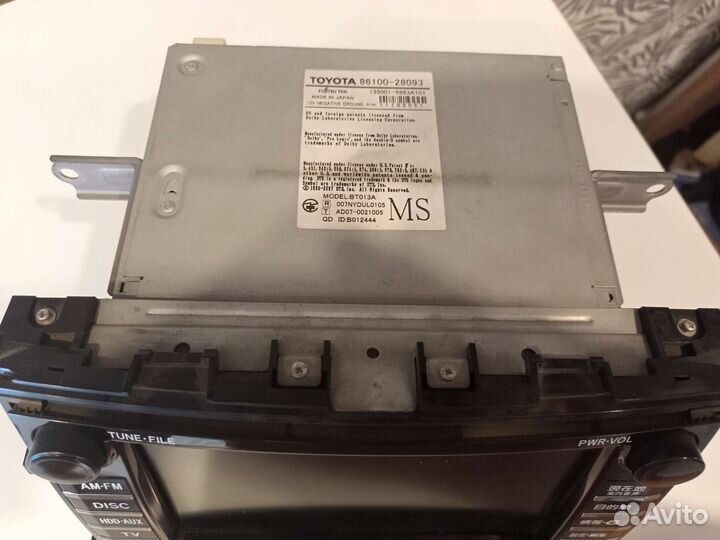 Штатная магнитола от Тойоты вокси 70 кузов