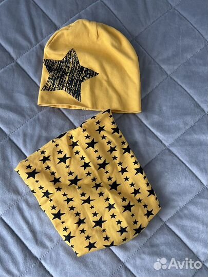 Комплект шапка и снуд для мальчика