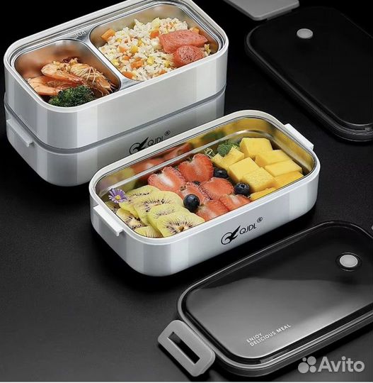 Ланч бокс (1400мм)металический с приборами