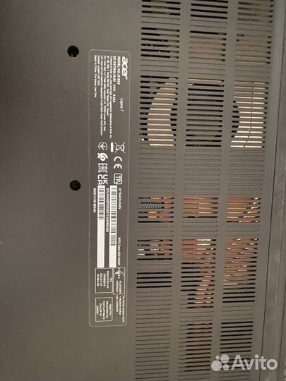 Игровой ноутбук Acer aspire 7 A715 42-G - R4QV