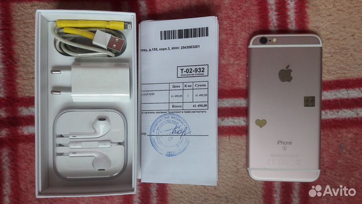 Телефон iPhone 6s 64Gb (идеал)